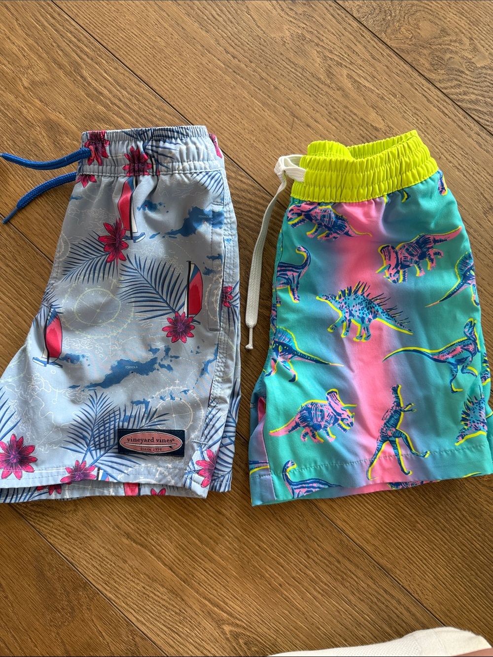 Kids chubbies & Vineyard Vine Swim trunks Size 6/7